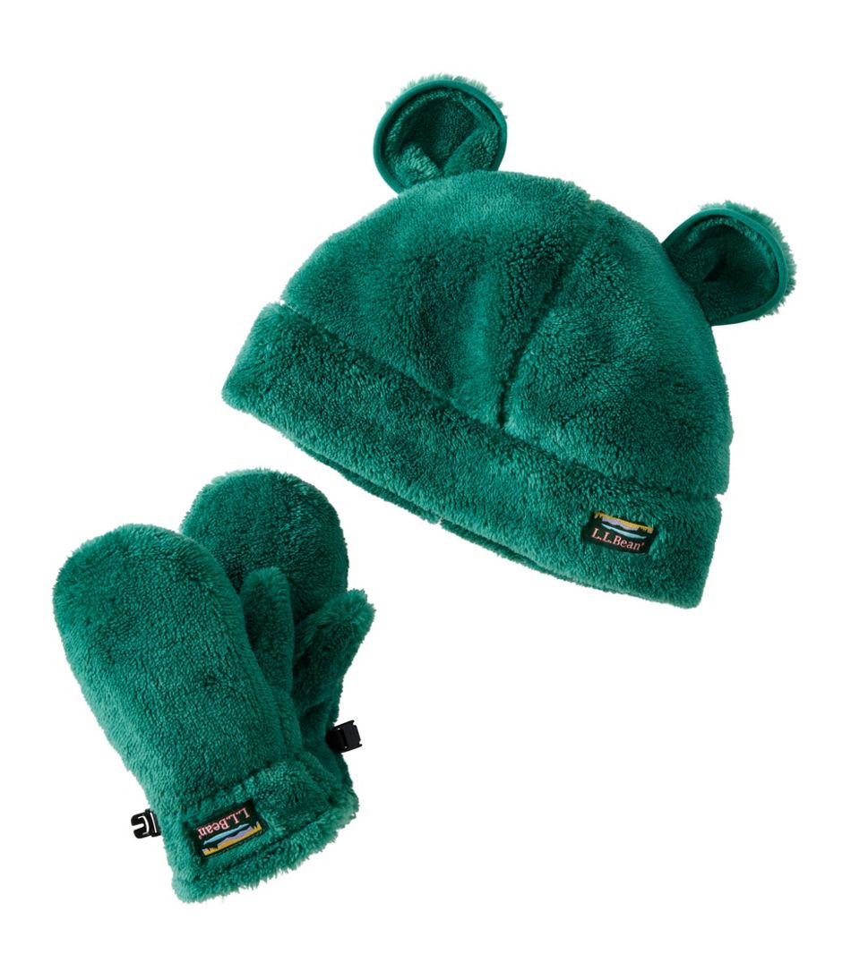 L.L.Bean Outlet | Toddlers' Hi-Pile Hat and Mitten Set