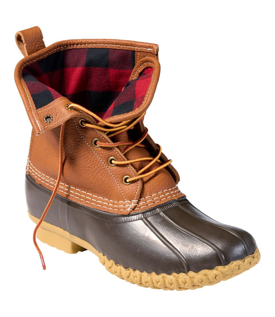 L.L.Bean US | Men's Bean Boots 8", Flannel-Lined Insulated