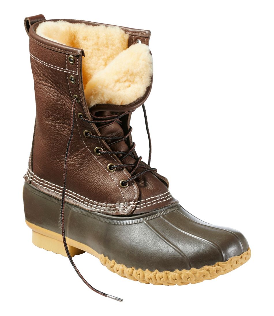 L.L.Bean On Sale | Men's Bean Boots, 10" Shearling-Lined