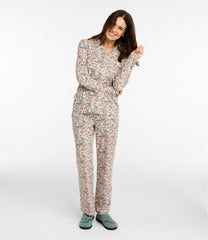 L.L.Bean Sale | Women's Super-Soft Shrink-Free Pajama Set, Button-Front