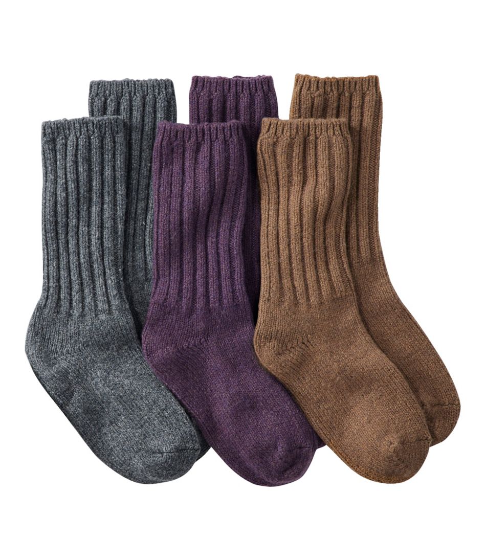 L.L.Bean Sale | Adults' Merino Wool Ragg Socks, 3-Pack