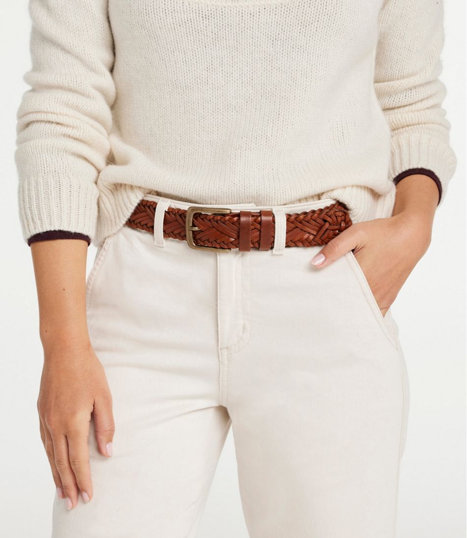 L.L.Bean Outlet | Women's Braided Leather Belt