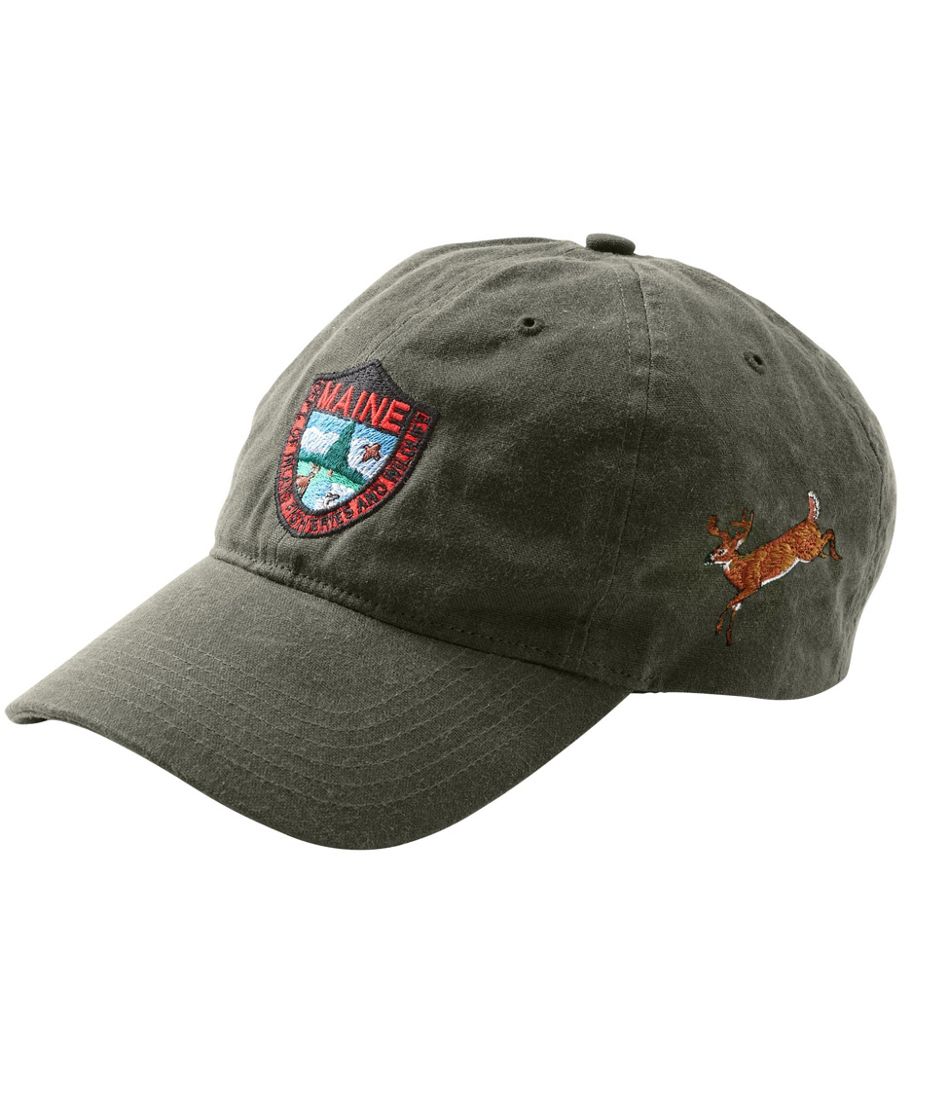 L.L.Bean Outlet | Adults' MIF&W Waxcloth Hat, White-Tailed Deer