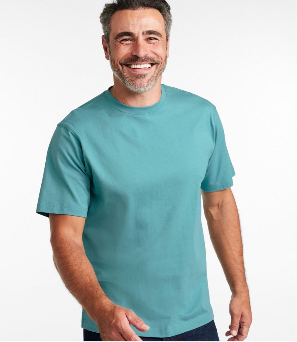 L.L.Bean US | Men's Carefree Unshrinkable Tee, Traditional Fit Short-Sleeve