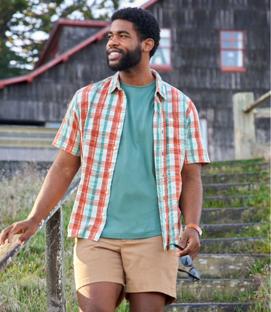 L.L.Bean US | Men's Carefree Unshrinkable Tee, Traditional Fit Short-Sleeve