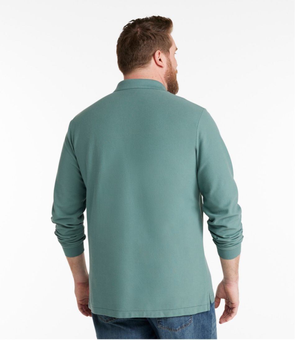 L.L.Bean Online | Men's Premium Double L® Polo, Long-Sleeve Without Pocket