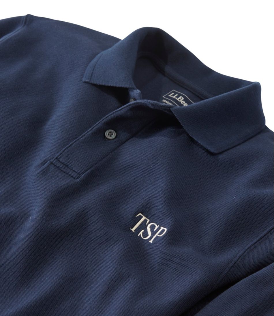 L.L.Bean Online | Men's Premium Double L® Polo, Long-Sleeve Without Pocket