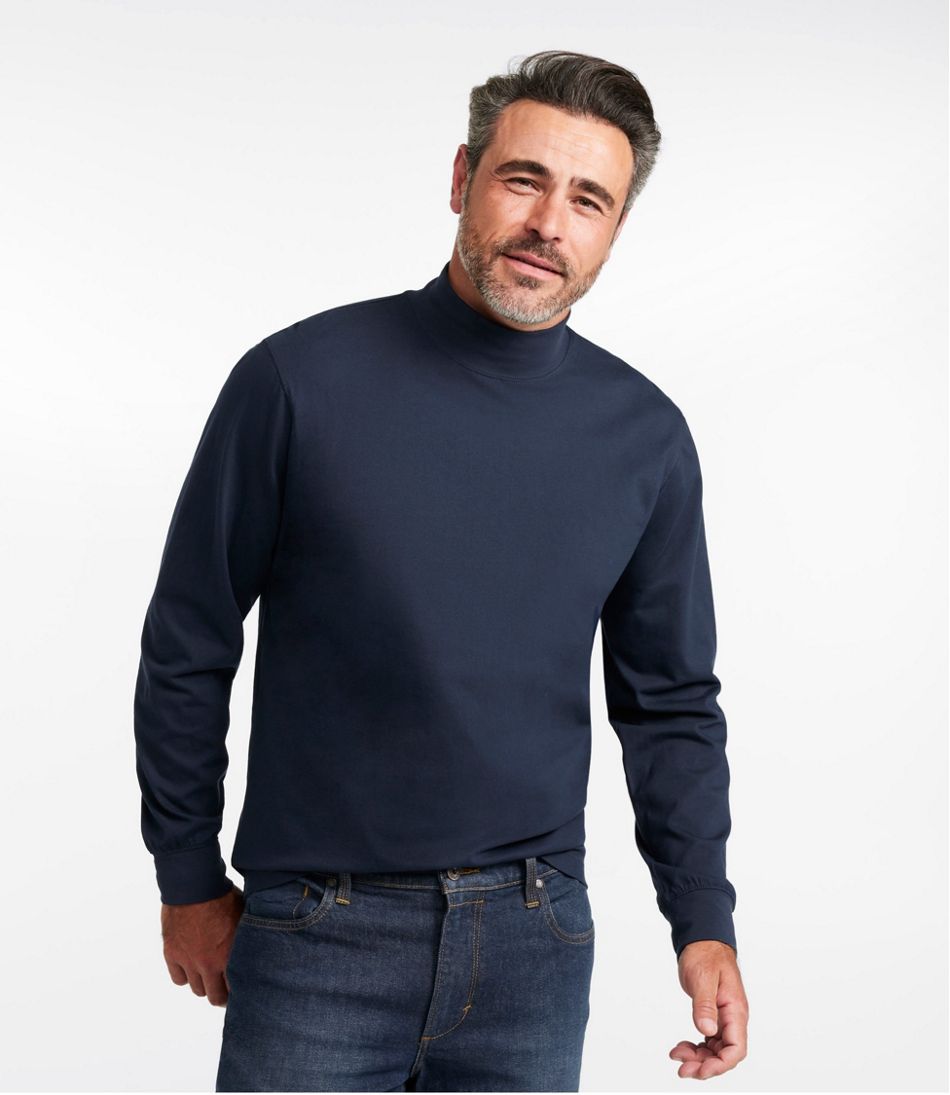 L.L.Bean Discount | Men's Carefree Unshrinkable Mockneck Shirt