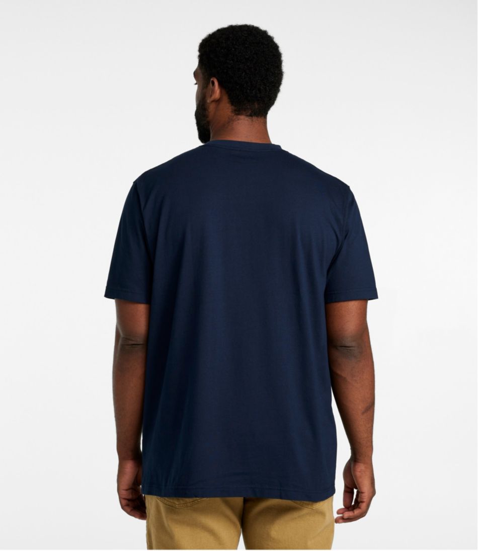 L.L.Bean Outlet | Men's Carefree Unshrinkable Tee with Pocket, Traditional Fit