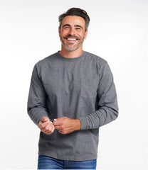 L.L.Bean For Sale | Men's Carefree Unshrinkable Tee with Pocket, Traditional Fit, Long-Sleeve