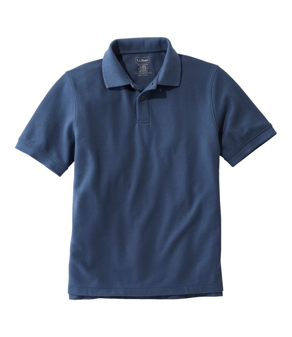 L.L.Bean New | Men's Premium Double L® Polo Banded, Short-Sleeve Without Pocket