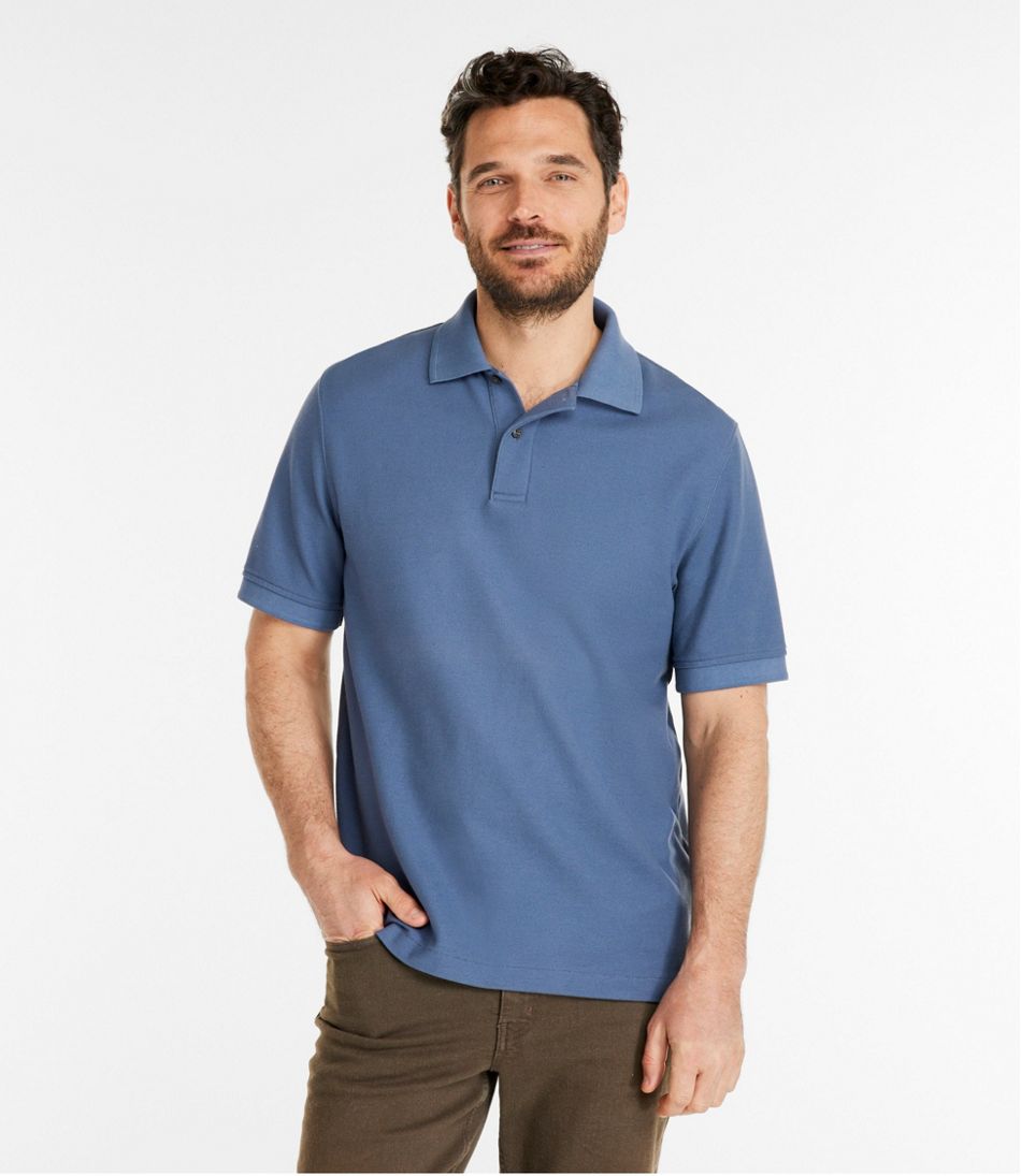 L.L.Bean New | Men's Premium Double L® Polo Banded, Short-Sleeve Without Pocket