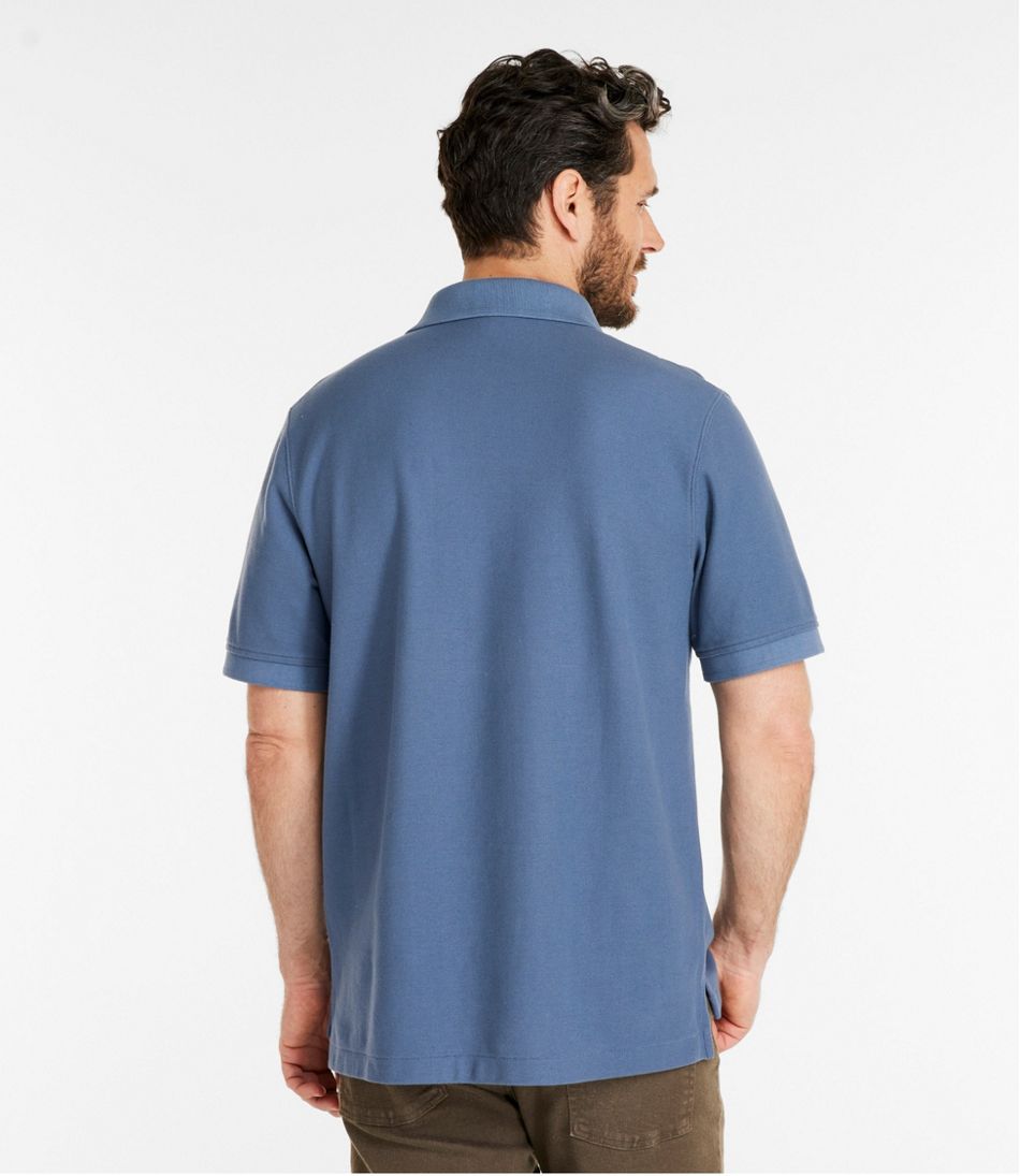L.L.Bean New | Men's Premium Double L® Polo Banded, Short-Sleeve Without Pocket
