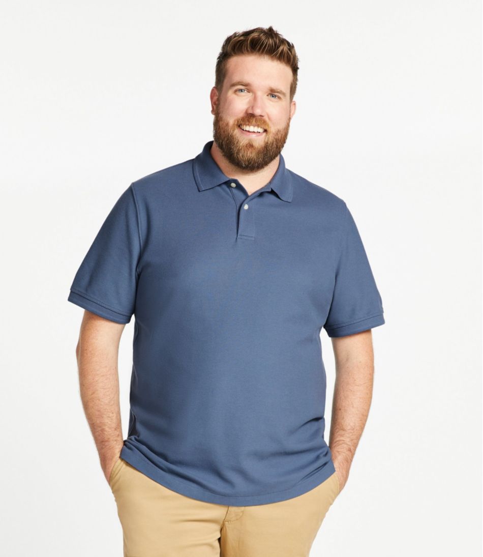 L.L.Bean New | Men's Premium Double L® Polo Banded, Short-Sleeve Without Pocket