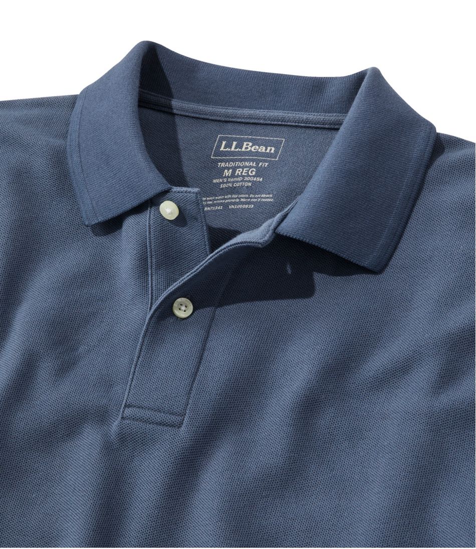 L.L.Bean New | Men's Premium Double L® Polo Banded, Short-Sleeve Without Pocket