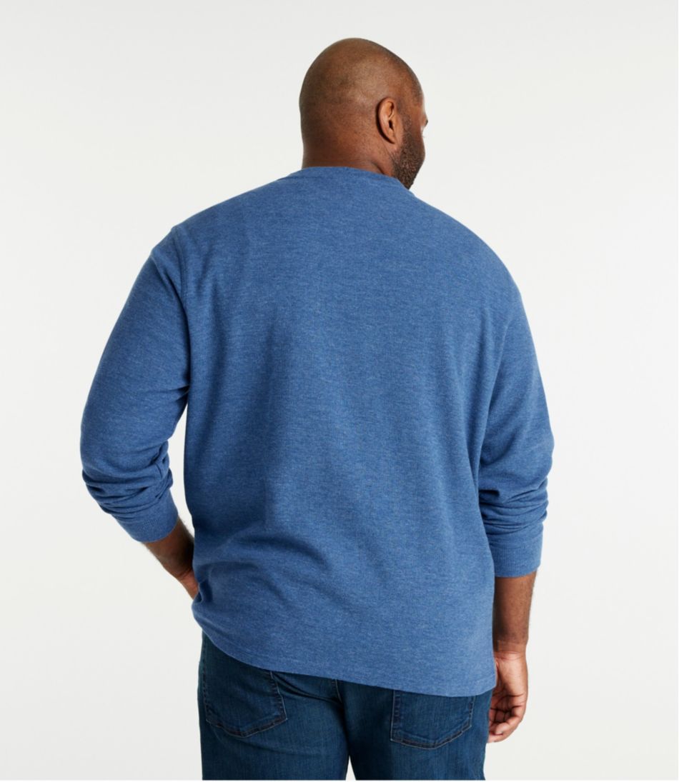 L.L.Bean Online | Men's Unshrinkable Mini-Waffle Henley, Long-Sleeve Traditional Fit
