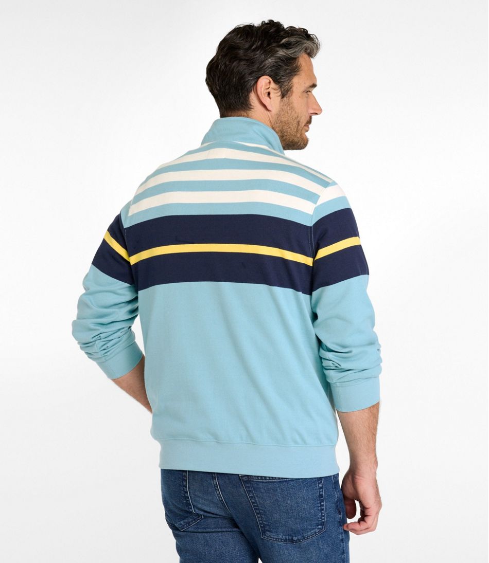 L.L.Bean Sale | Men's Bean's Vintage Soft Rugby, Mockneck, Chest Stripe