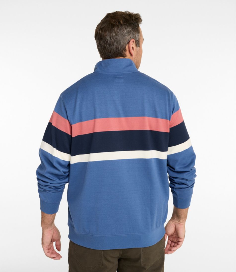 L.L.Bean Sale | Men's Bean's Vintage Soft Rugby, Mockneck, Chest Stripe