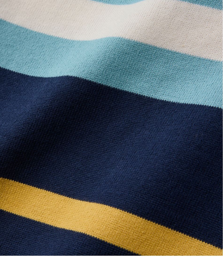 L.L.Bean Sale | Men's Bean's Vintage Soft Rugby, Mockneck, Chest Stripe