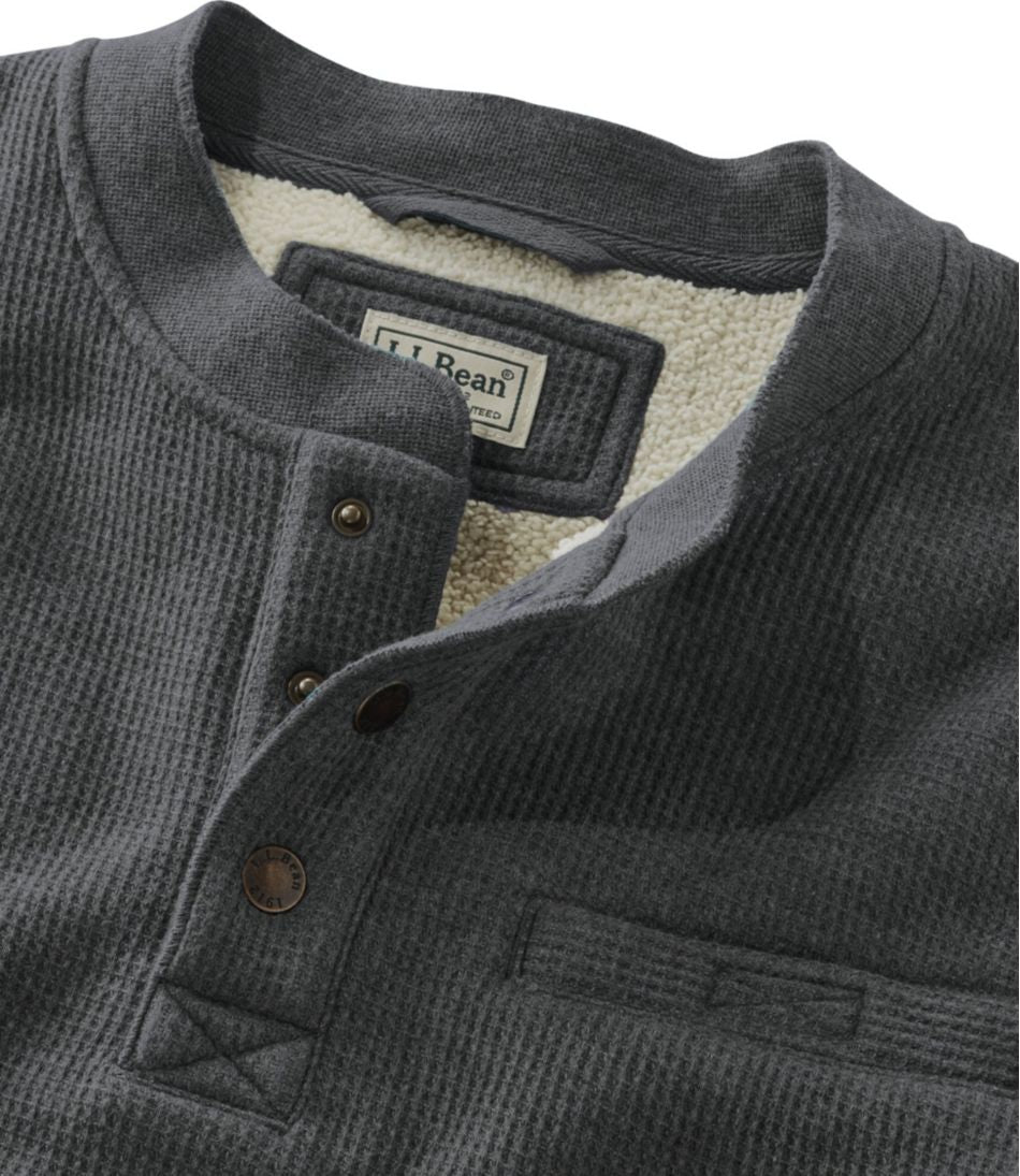 L.L.Bean Online | Men's Katahdin Iron Works® Bonded Waffle Fleece Henley