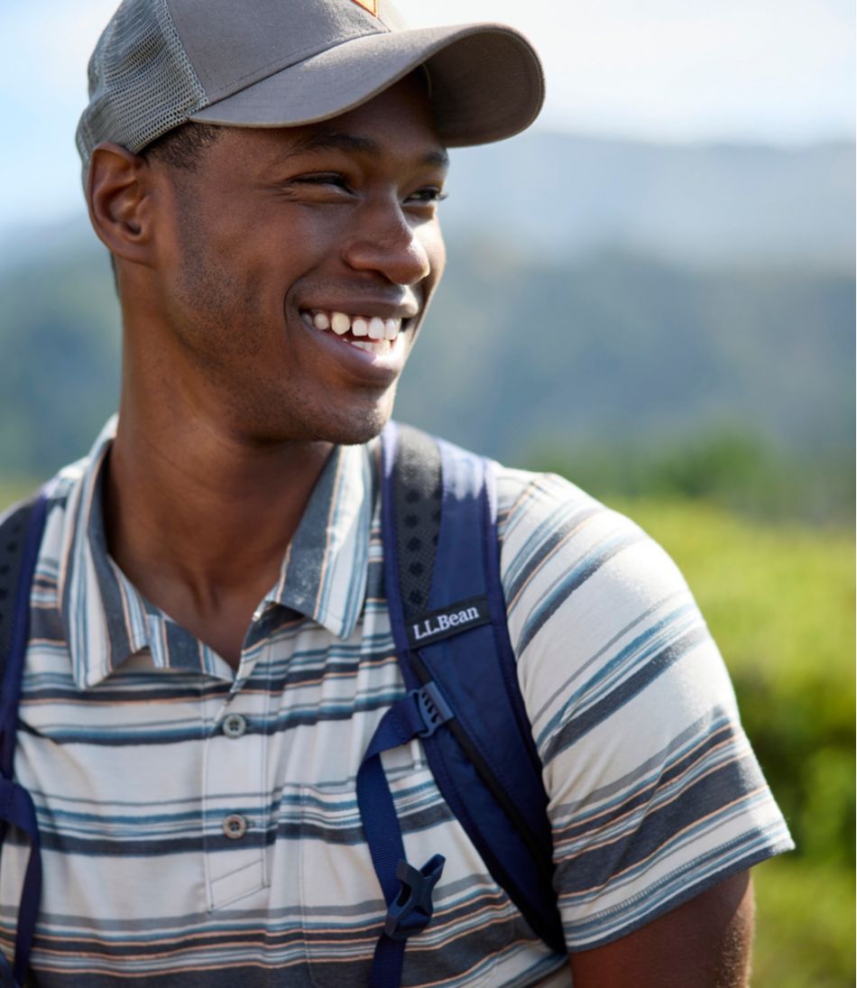 L.L.Bean On Sale | Men's Everyday SunSmart® Polo 2.0, Short-Sleeve Stripe