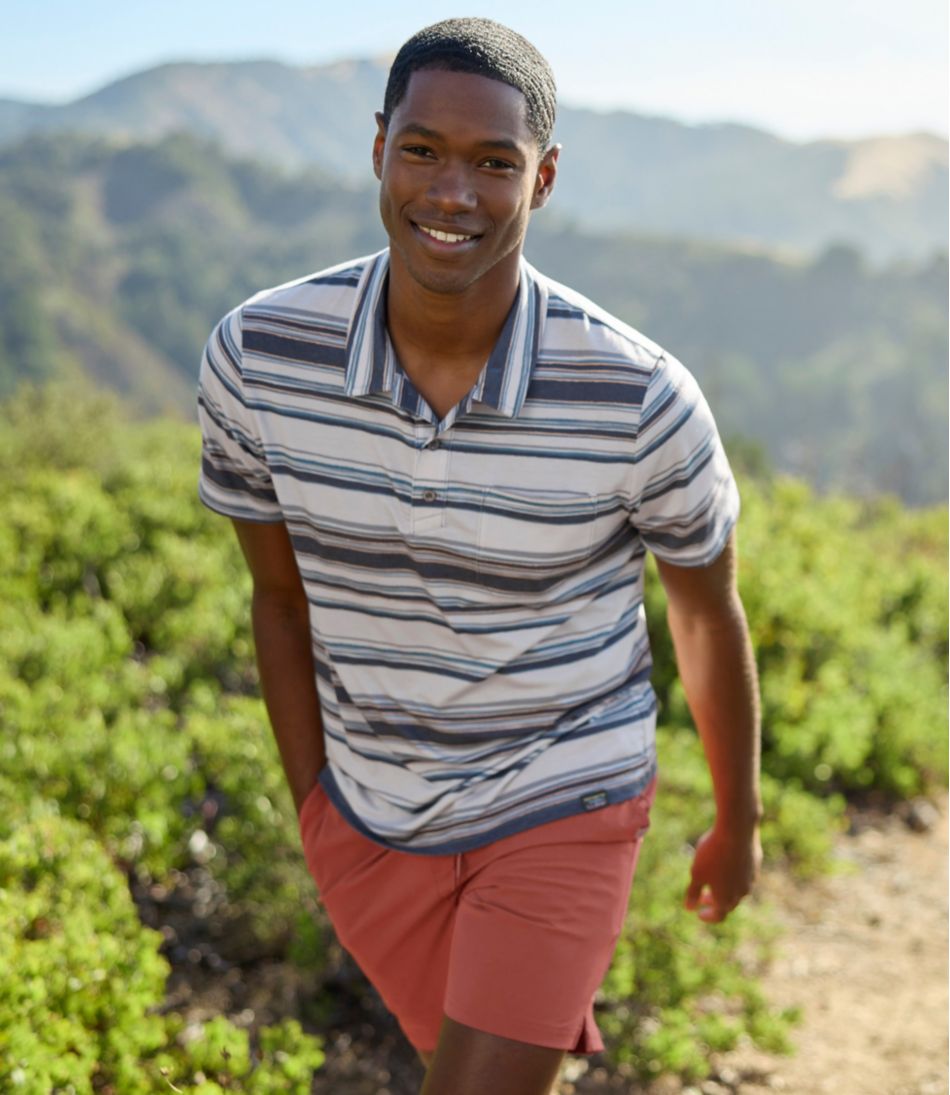 L.L.Bean On Sale | Men's Everyday SunSmart® Polo 2.0, Short-Sleeve Stripe