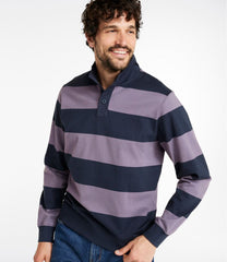 L.L.Bean New | Men's Bean's Vintage Soft Rugby, Mockneck, Stripe
