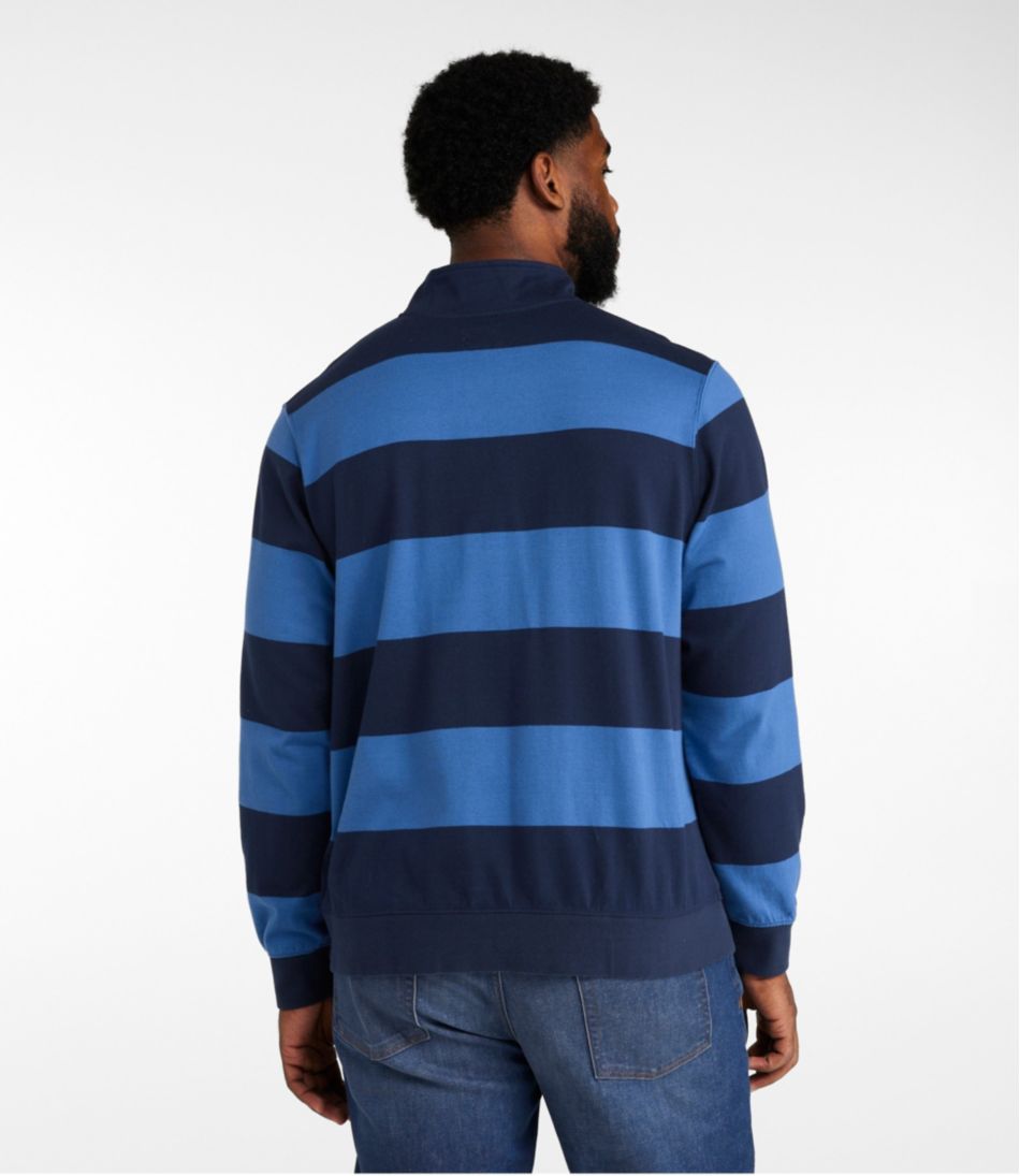 L.L.Bean New | Men's Bean's Vintage Soft Rugby, Mockneck, Stripe