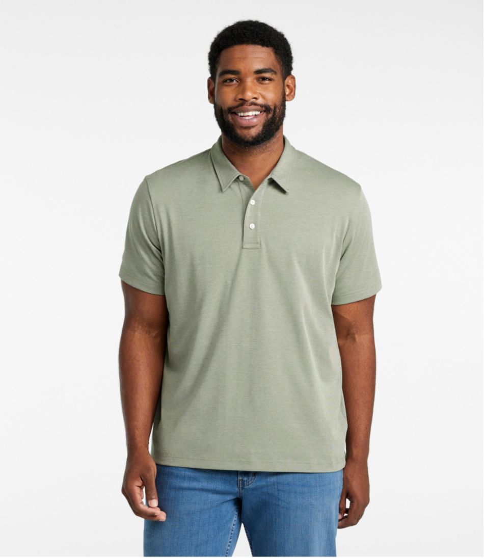 L.L.Bean Discount | Men's Comfort Stretch Performance® Polo, Short-Sleeve, Slightly Fitted
