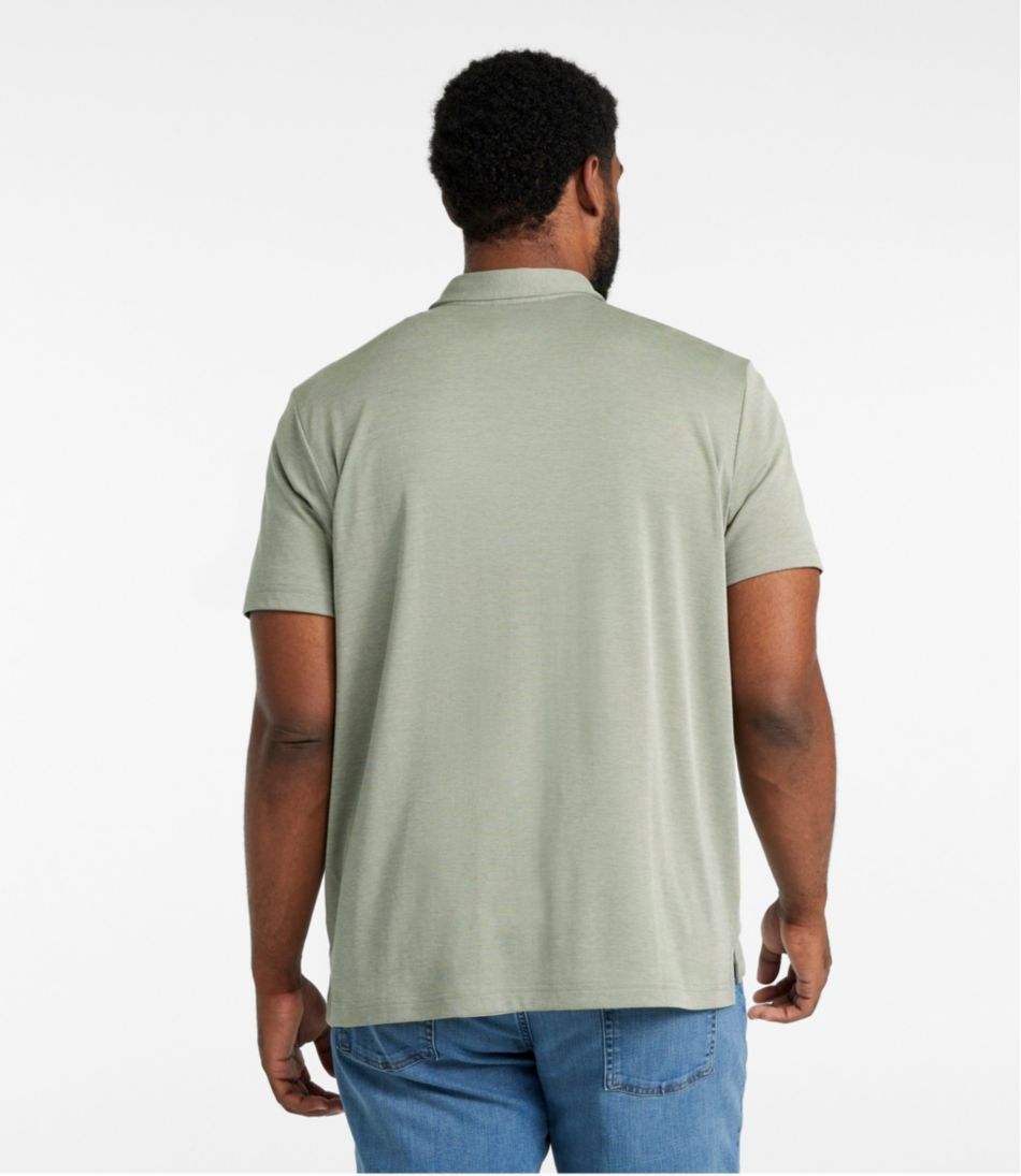 L.L.Bean Discount | Men's Comfort Stretch Performance® Polo, Short-Sleeve, Slightly Fitted