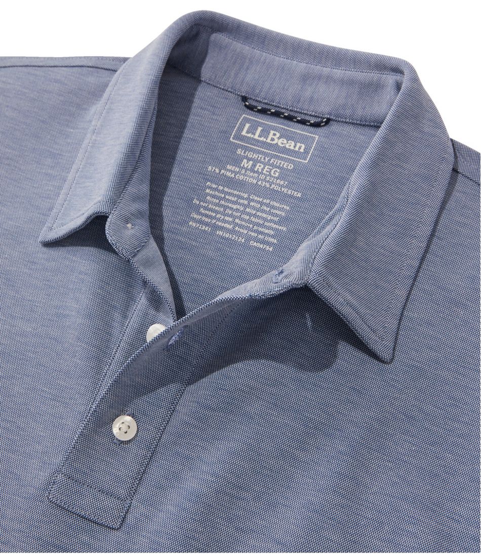 L.L.Bean Discount | Men's Comfort Stretch Performance® Polo, Short-Sleeve, Slightly Fitted