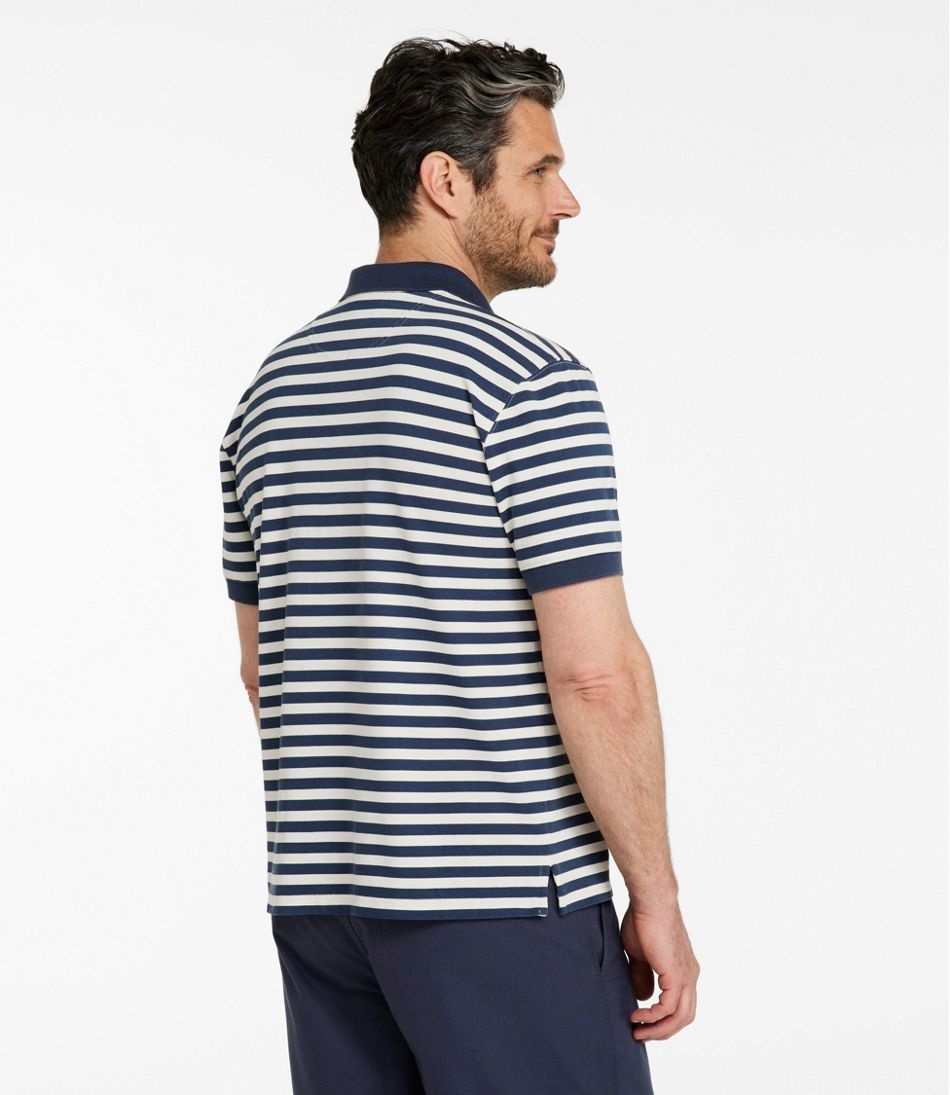 L.L.Bean New | Men's Casco Bay Rugged Polo, Short-Sleeve, Stripe