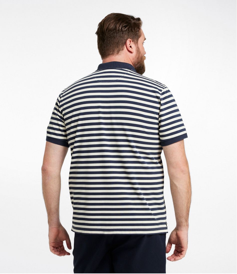 L.L.Bean New | Men's Casco Bay Rugged Polo, Short-Sleeve, Stripe