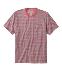 L.L.Bean On Sale | Men's Comfort Stretch Performance® Pima Pocket Tee, Short-Sleeve, Stripe
