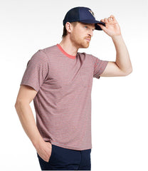 L.L.Bean On Sale | Men's Comfort Stretch Performance® Pima Pocket Tee, Short-Sleeve, Stripe