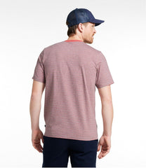 L.L.Bean On Sale | Men's Comfort Stretch Performance® Pima Pocket Tee, Short-Sleeve, Stripe