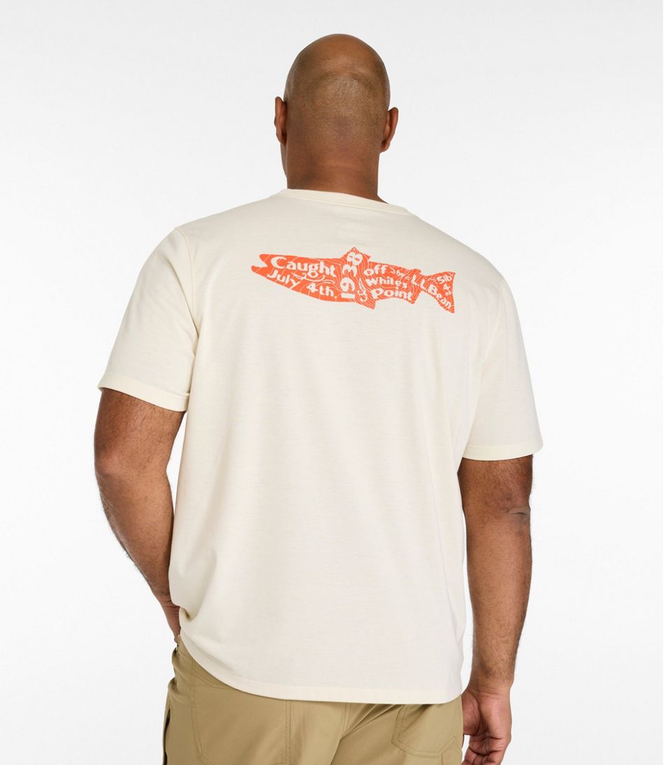 L.L.Bean Outlet | Men's Technical Fishing Graphic Tees, Short-Sleeve