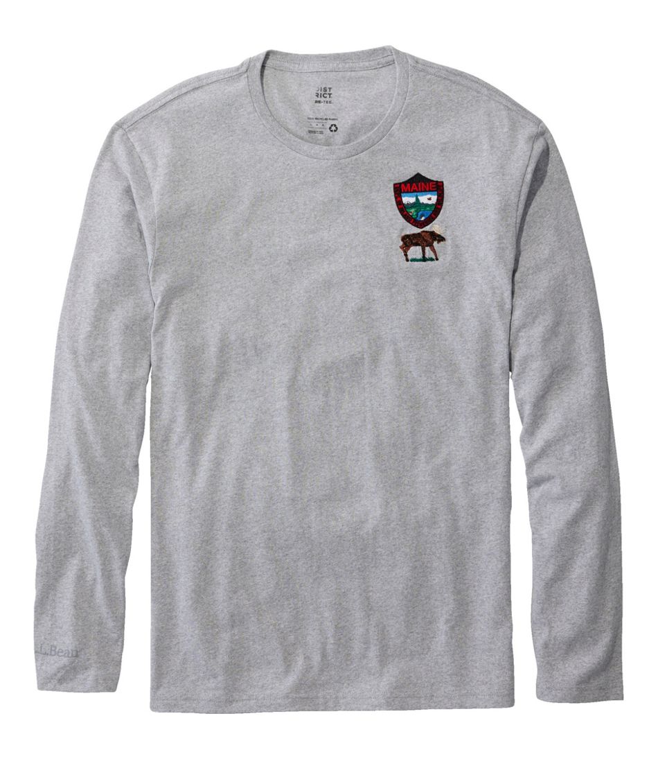 L.L.Bean On Sale | Men's MIF&W Tee, Long-Sleeve Moose