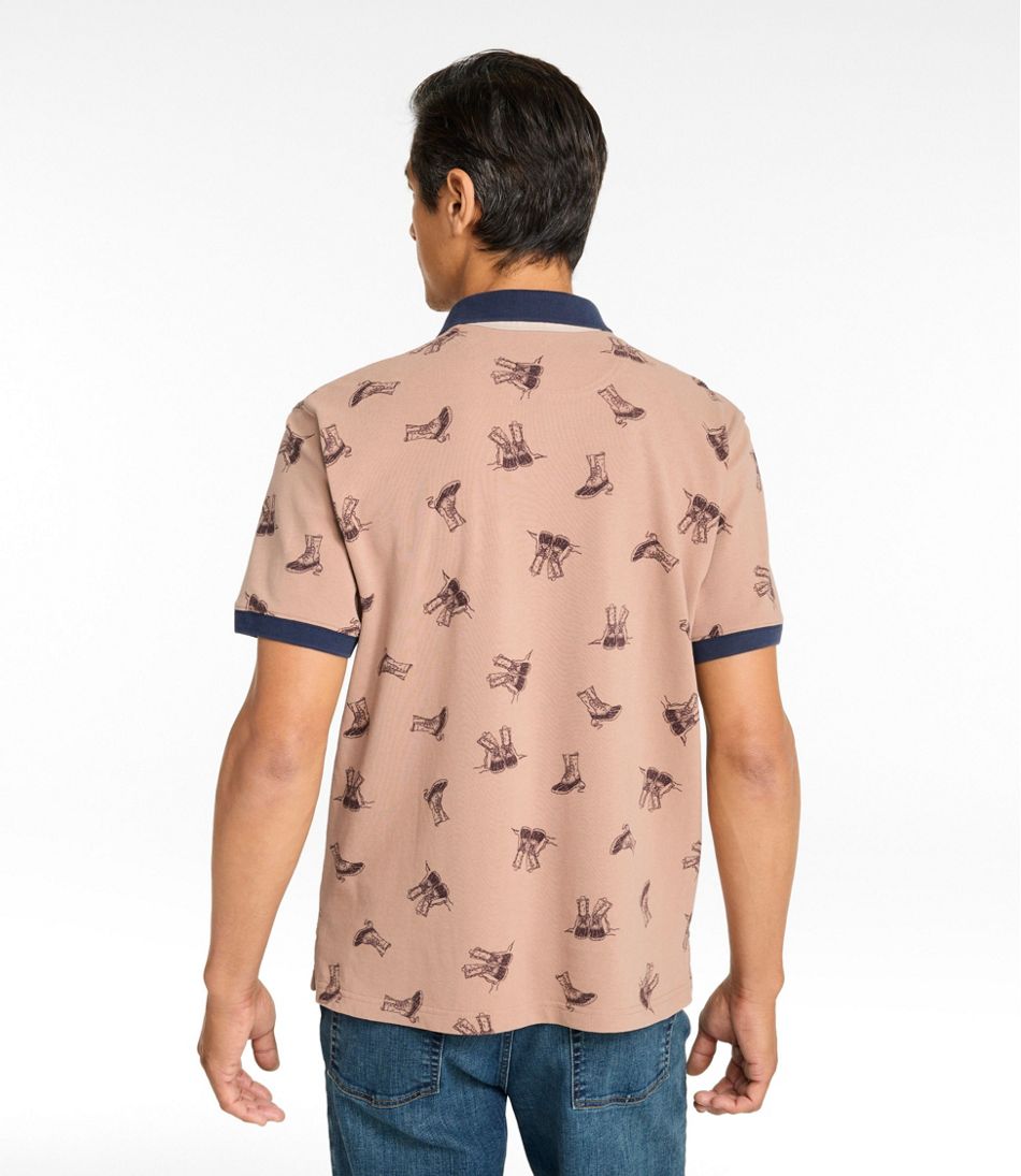 L.L.Bean For Sale | Men's Casco Bay Rugged Polo, Short-Sleeve, Print