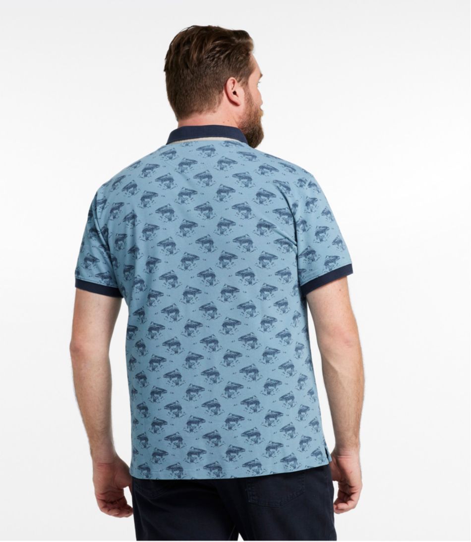 L.L.Bean For Sale | Men's Casco Bay Rugged Polo, Short-Sleeve, Print