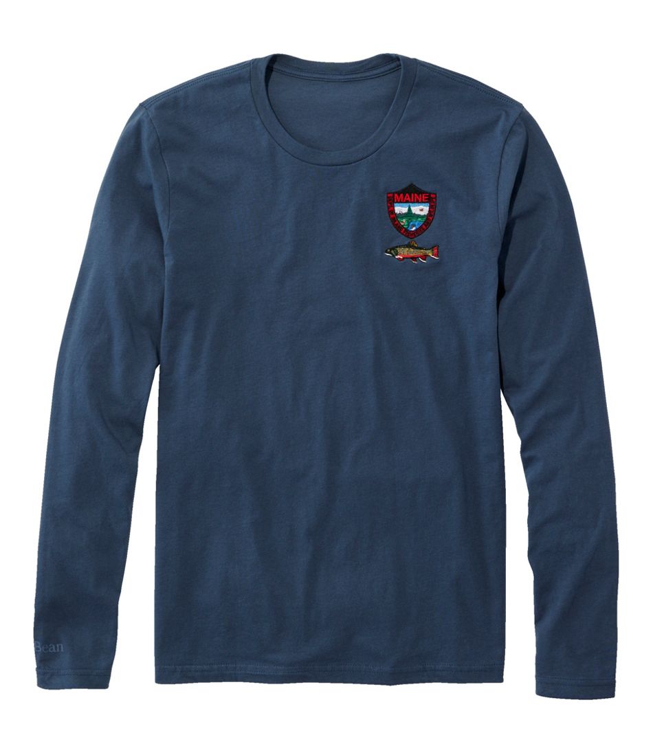 L.L.Bean On Sale | Men's MIF&W Tee, Long-Sleeve Brook Trout