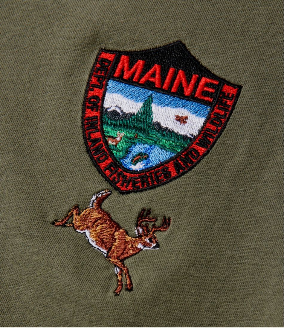 L.L.Bean For Sale | Men's MIF&W Tee, Long-Sleeve White-Tailed Deer