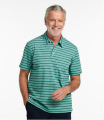 L.L.Bean New | Men's Comfort Stretch Performance® Polo, Short-Sleeve, Slightly Fitted, Stripe