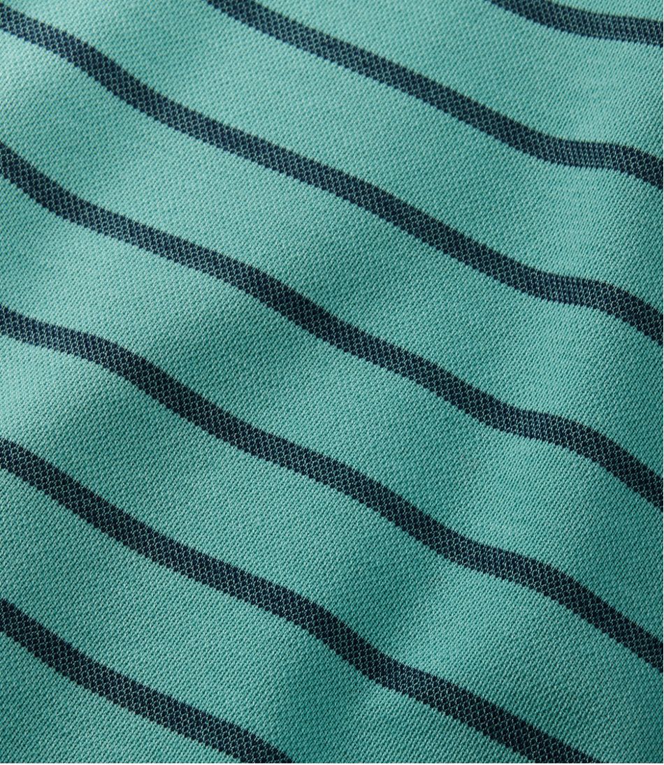 L.L.Bean New | Men's Comfort Stretch Performance® Polo, Short-Sleeve, Slightly Fitted, Stripe