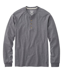 L.L.Bean Online | Men's Comfort Stretch Pima Tee Shirt, Long-Sleeve Henley