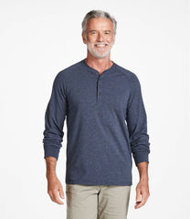 L.L.Bean Online | Men's Comfort Stretch Pima Tee Shirt, Long-Sleeve Henley