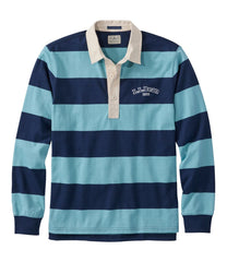 L.L.Bean Discount | Men's Bean's Vintage Soft Rugby, Stripe Embroidered