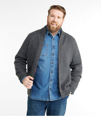 L.L.Bean For Sale | Men's Classic Ragg Wool Sweater, Full-Zip Flannel-Lined