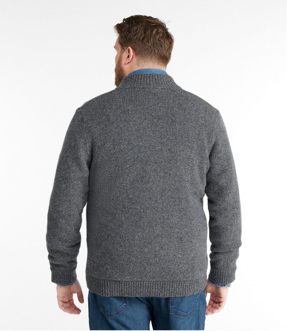 L.L.Bean For Sale | Men's Classic Ragg Wool Sweater, Full-Zip Flannel-Lined
