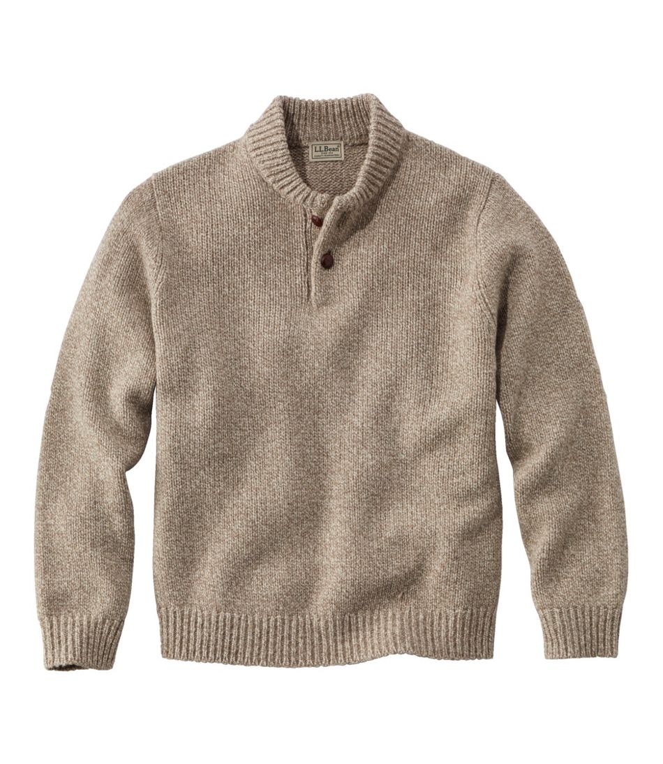 L.L.Bean US | Men's Classic Ragg Wool Sweater, Henley